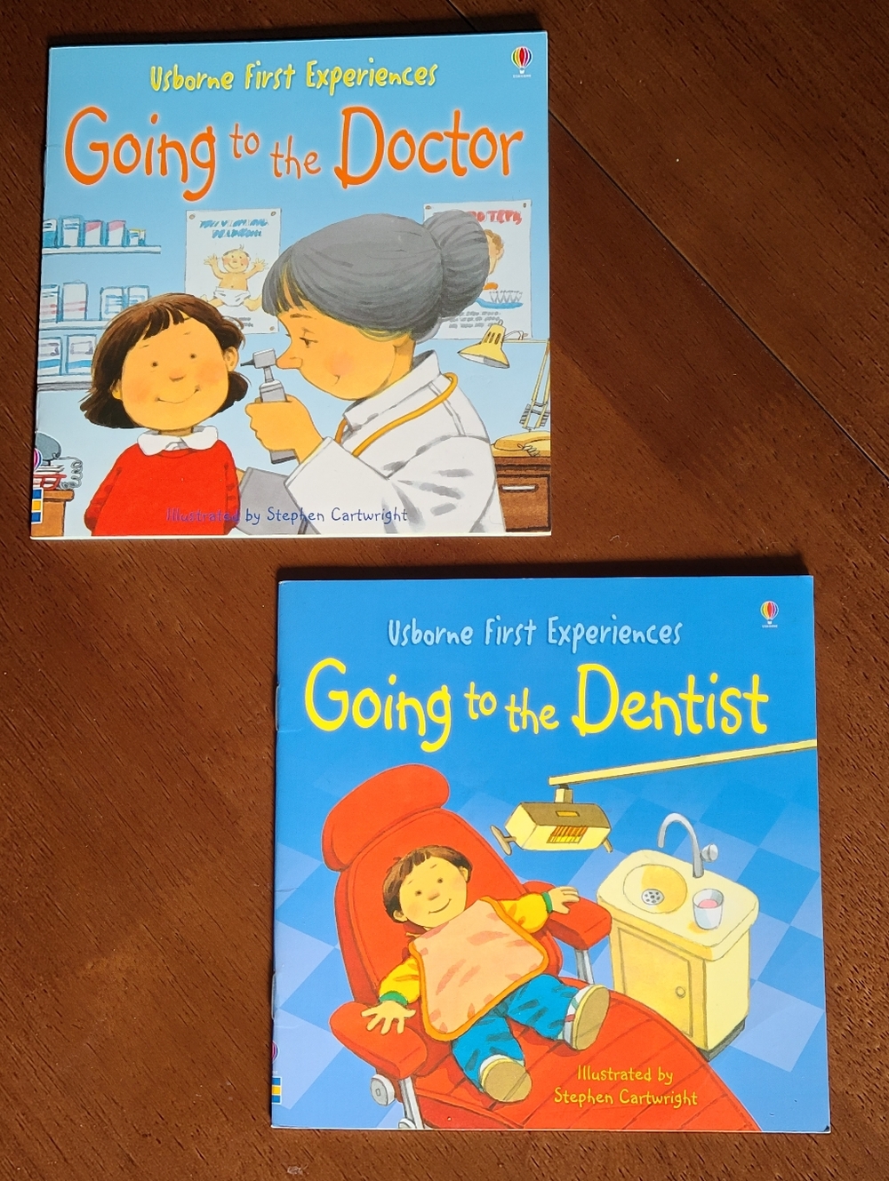 Bundle Lot of 2 Little Books Usborne First Experiences Doctor & Dentist Visits